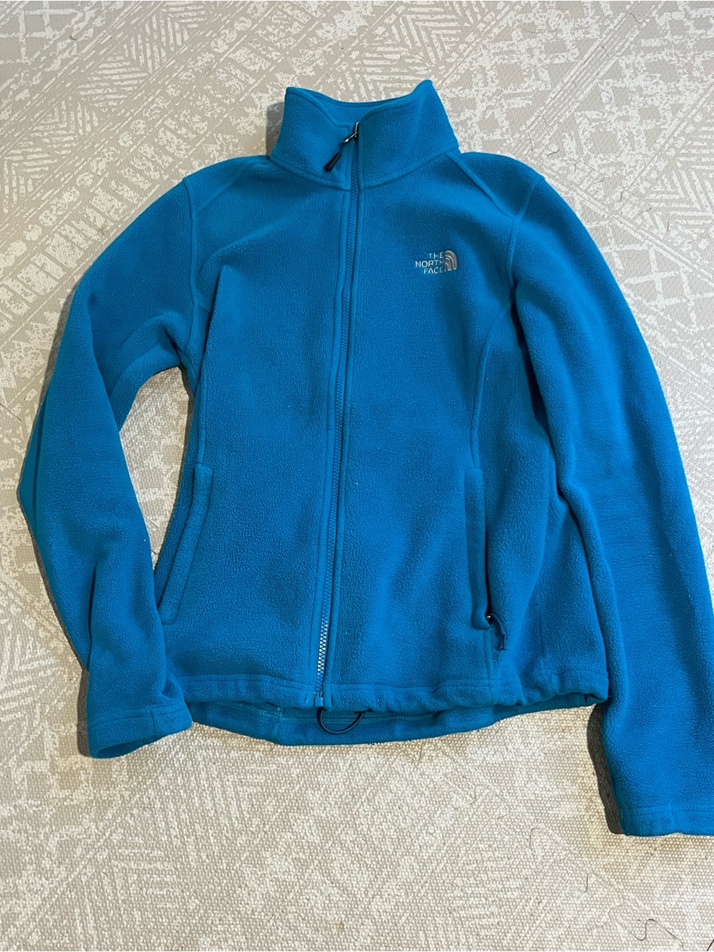 The North Face Full Zip Blue Fleece Jacket Women's Small